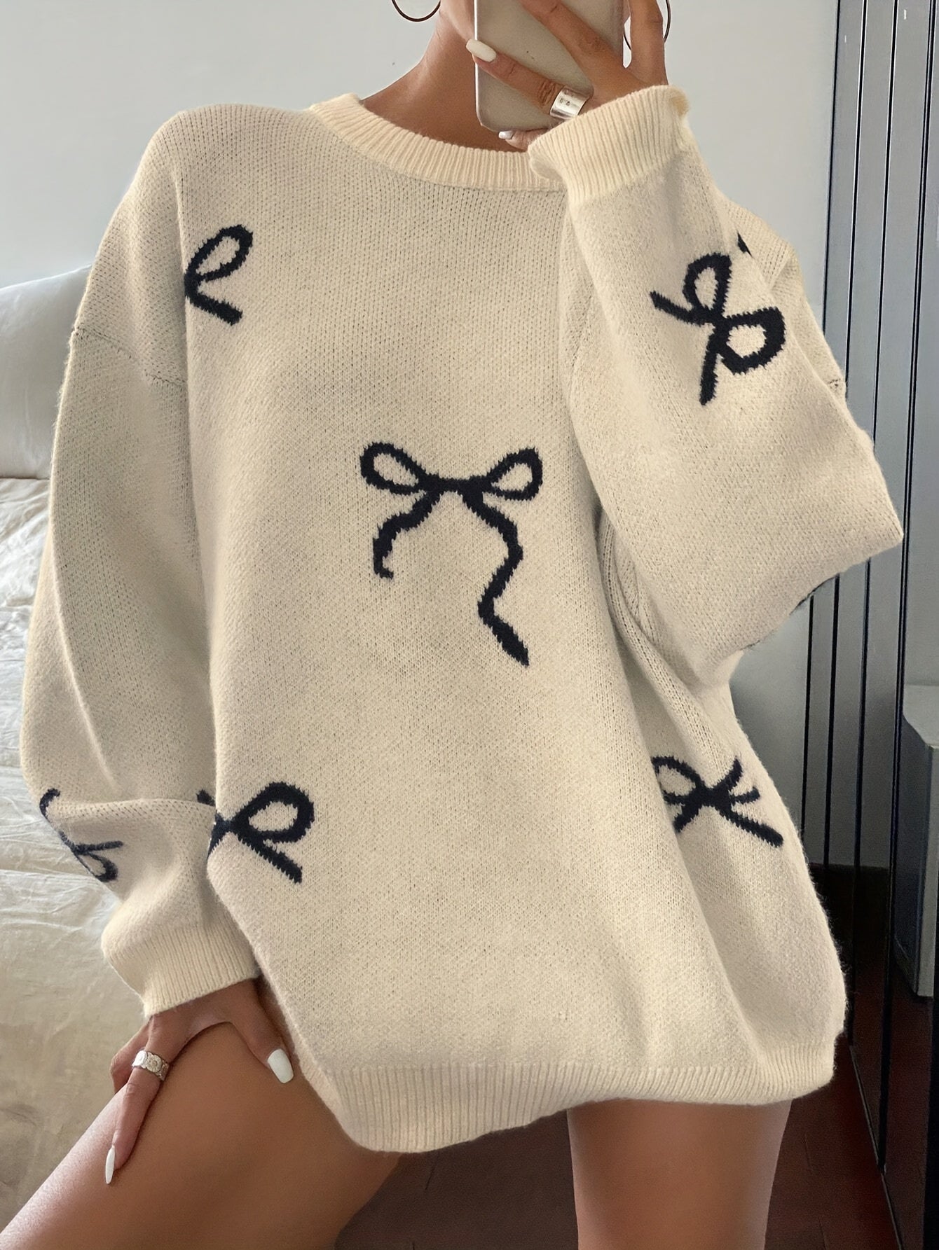 Liv™ - Bow Detail Knit Sweater