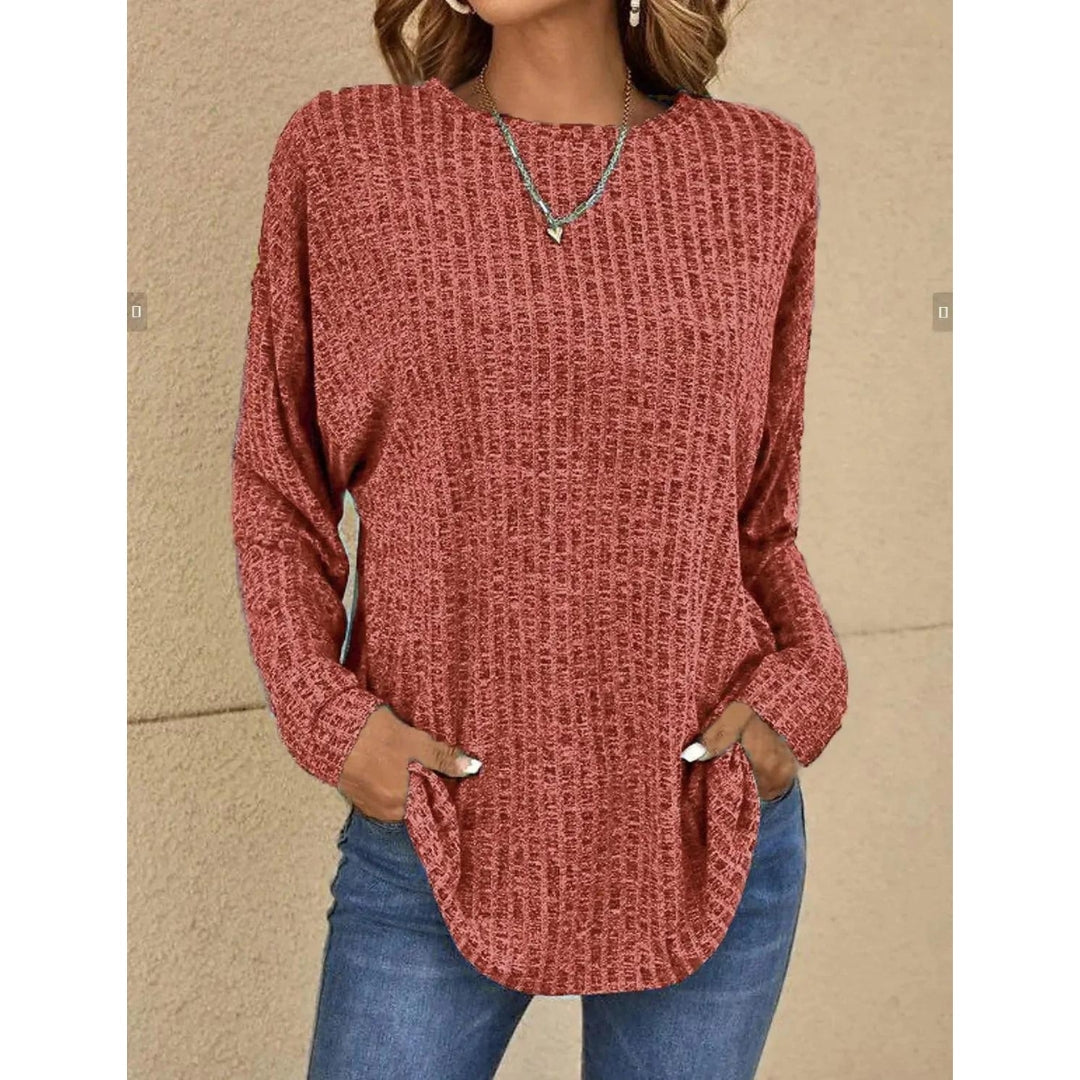 Cleo™ - Textured One-Colour Pullover