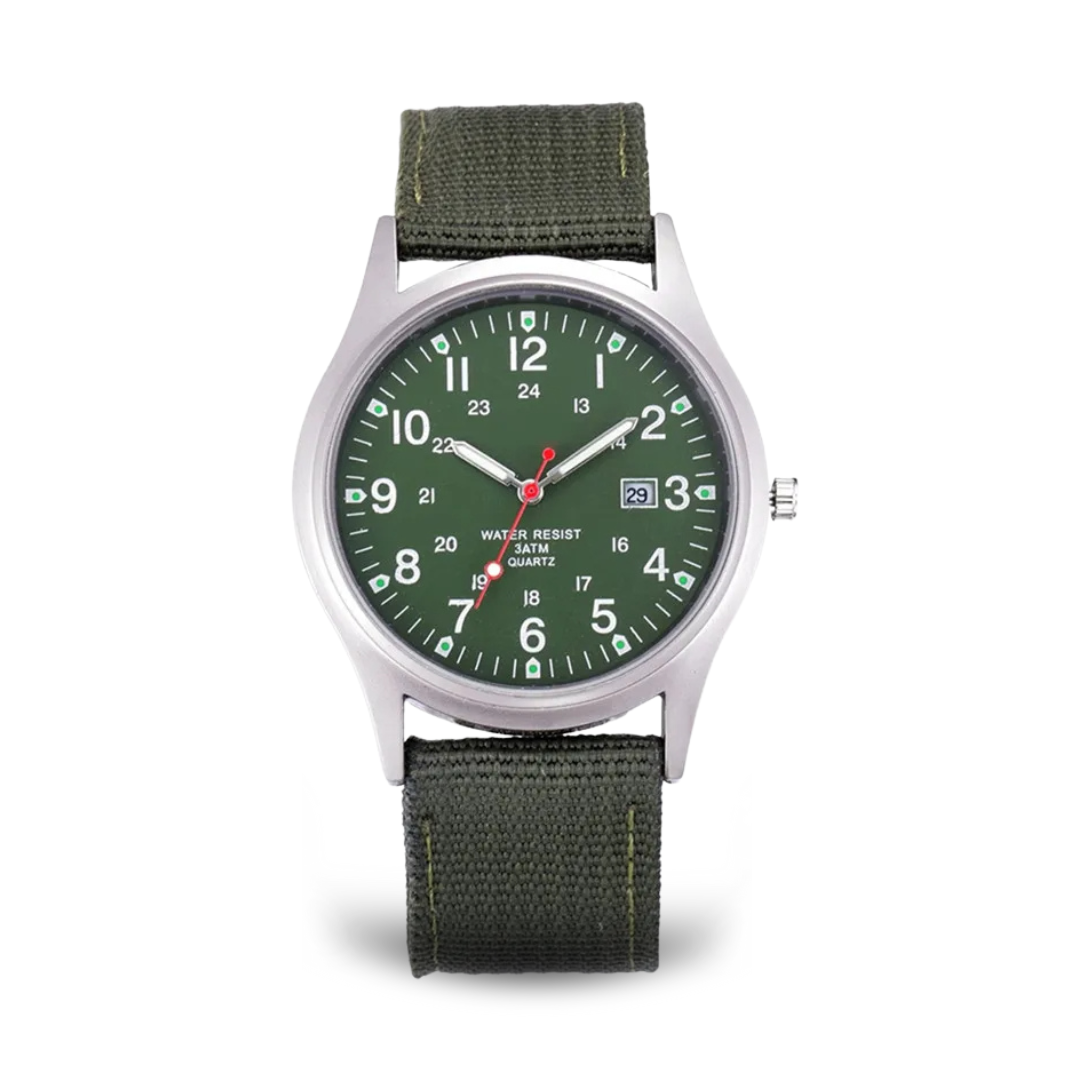 Military-Inspired Casual Wristwatch